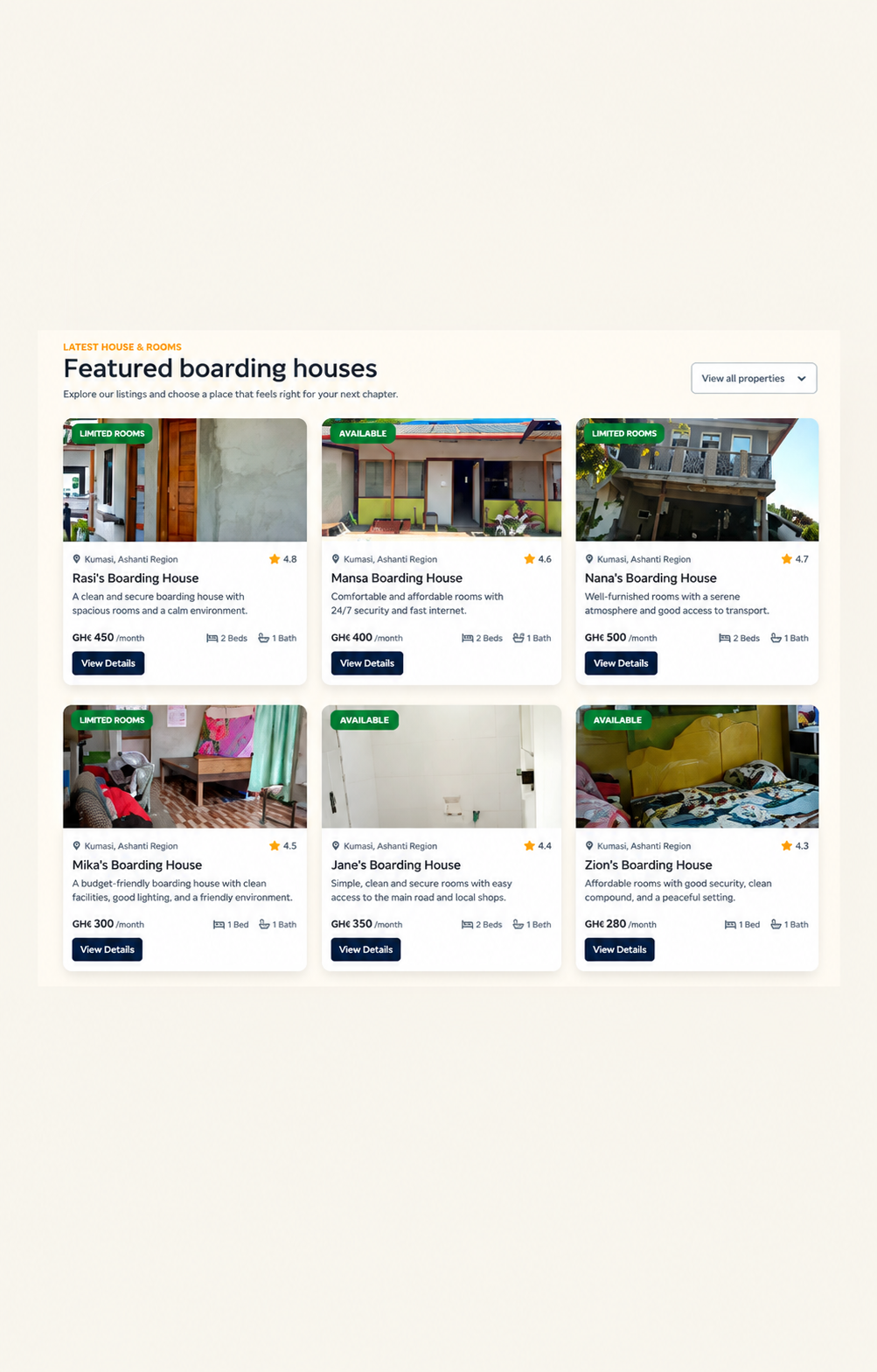 Discover Boarding Houses
